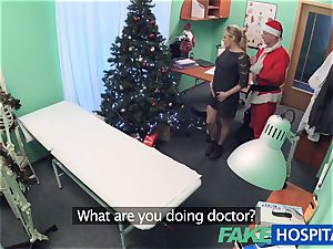 FakeHospital medic Santa blows a load two times this yr