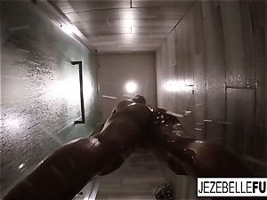 Jezebelle Bond super hot super-fucking-hot bathroom